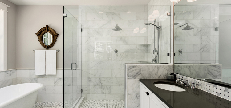 bathroom shower door installation in South Oroville