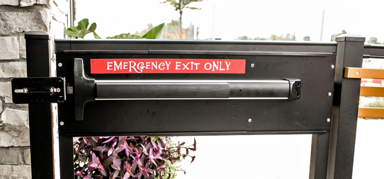 emergency push bar installation in South Oroville