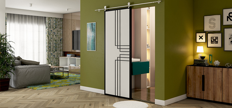 sliding bathroom door installation in South Oroville